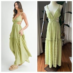 Elegant Green Maxi Dress